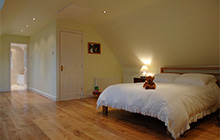 Teddy in loft conversion bedroom